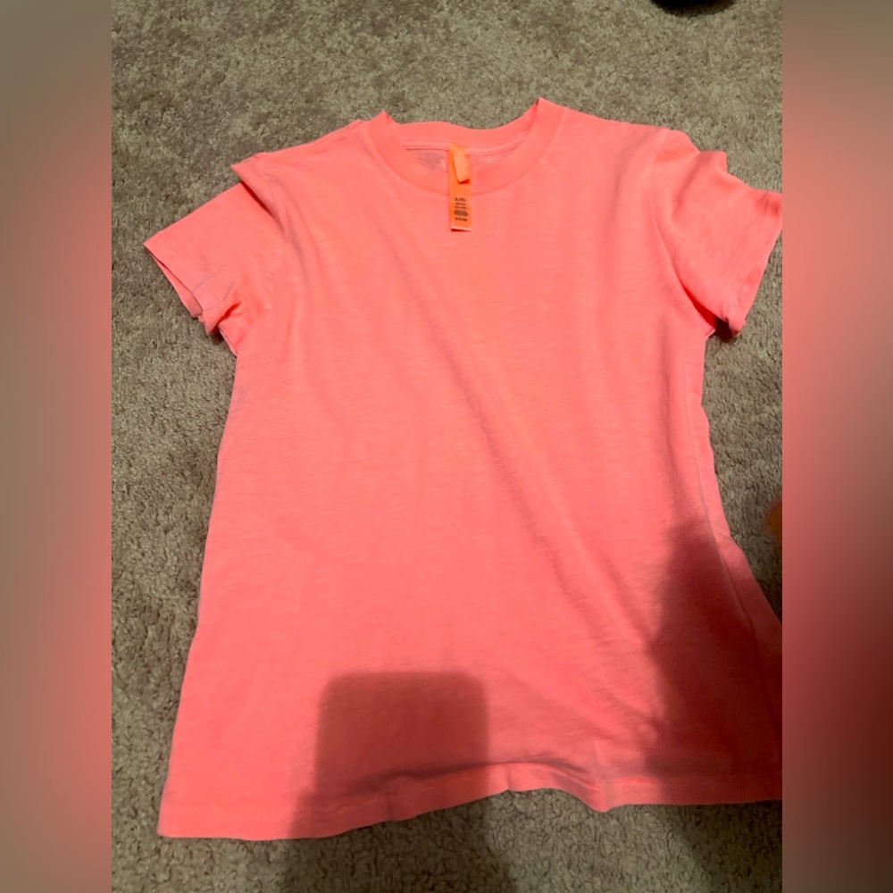 SKIMS WORN IN JERSEY T-SHIRT | CORAL / S